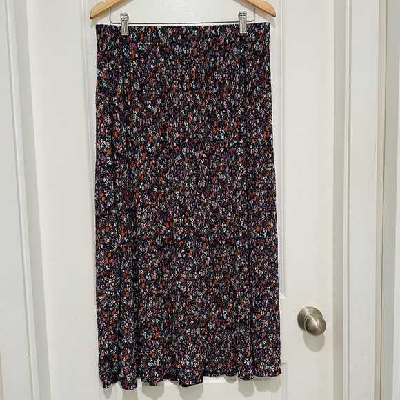 RW & CO | Women’s Floral Maxi Skirt Flowy Multicoloured  Pull On Waistband - Picture 1 of 8